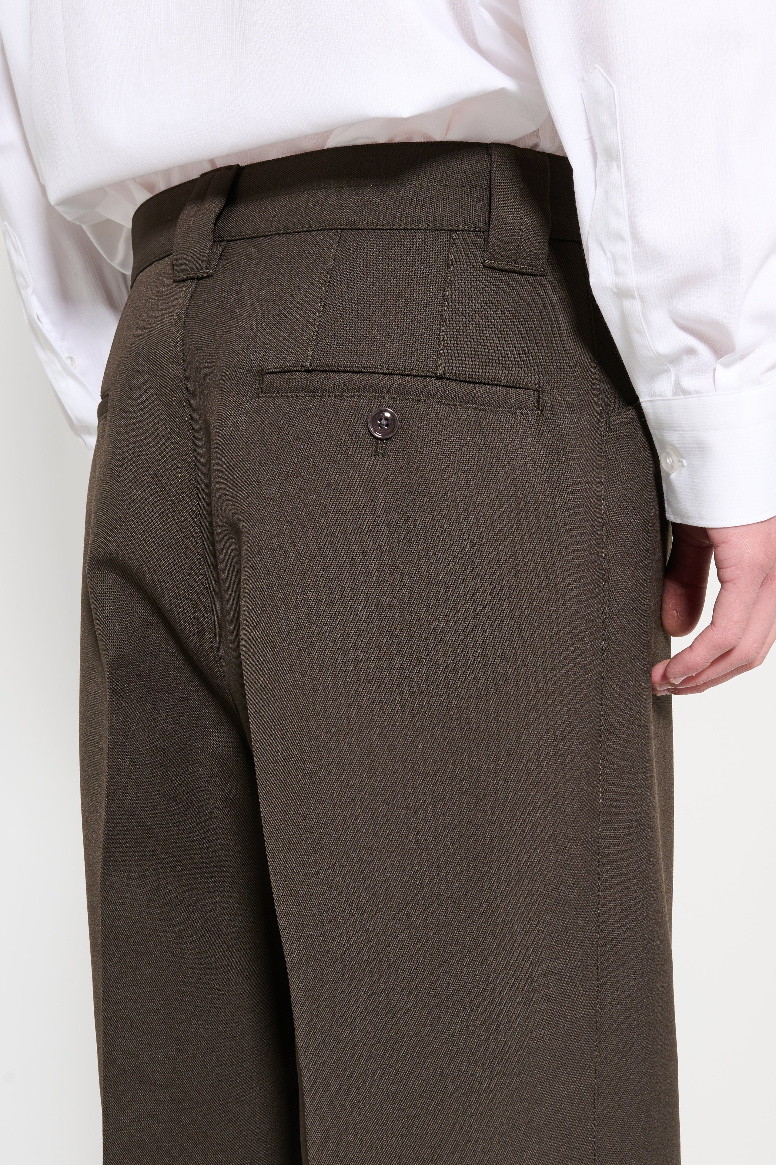 Lemaire Straight Pants Dark Brown