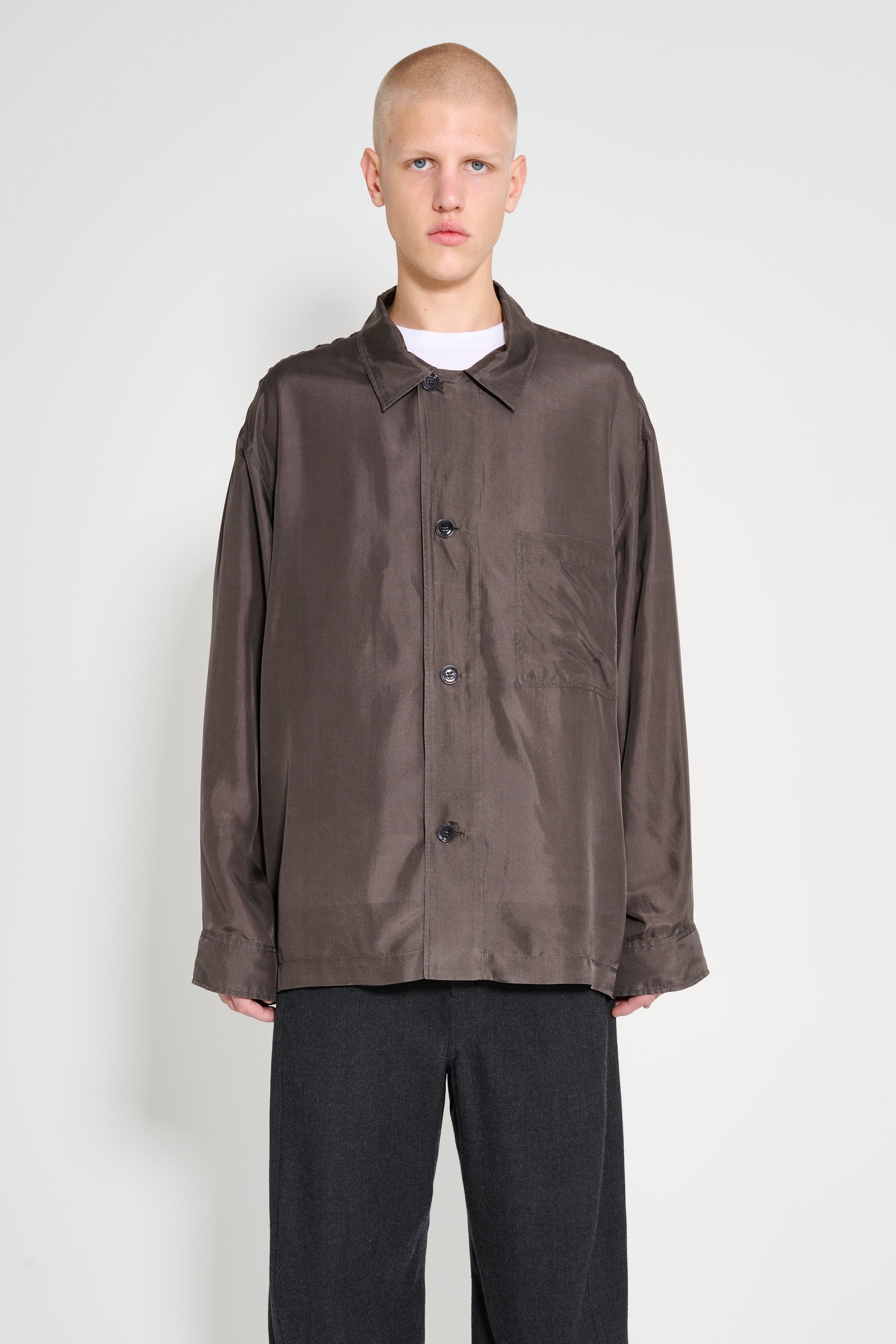 Lemaire Pyjama Shirt Espresso