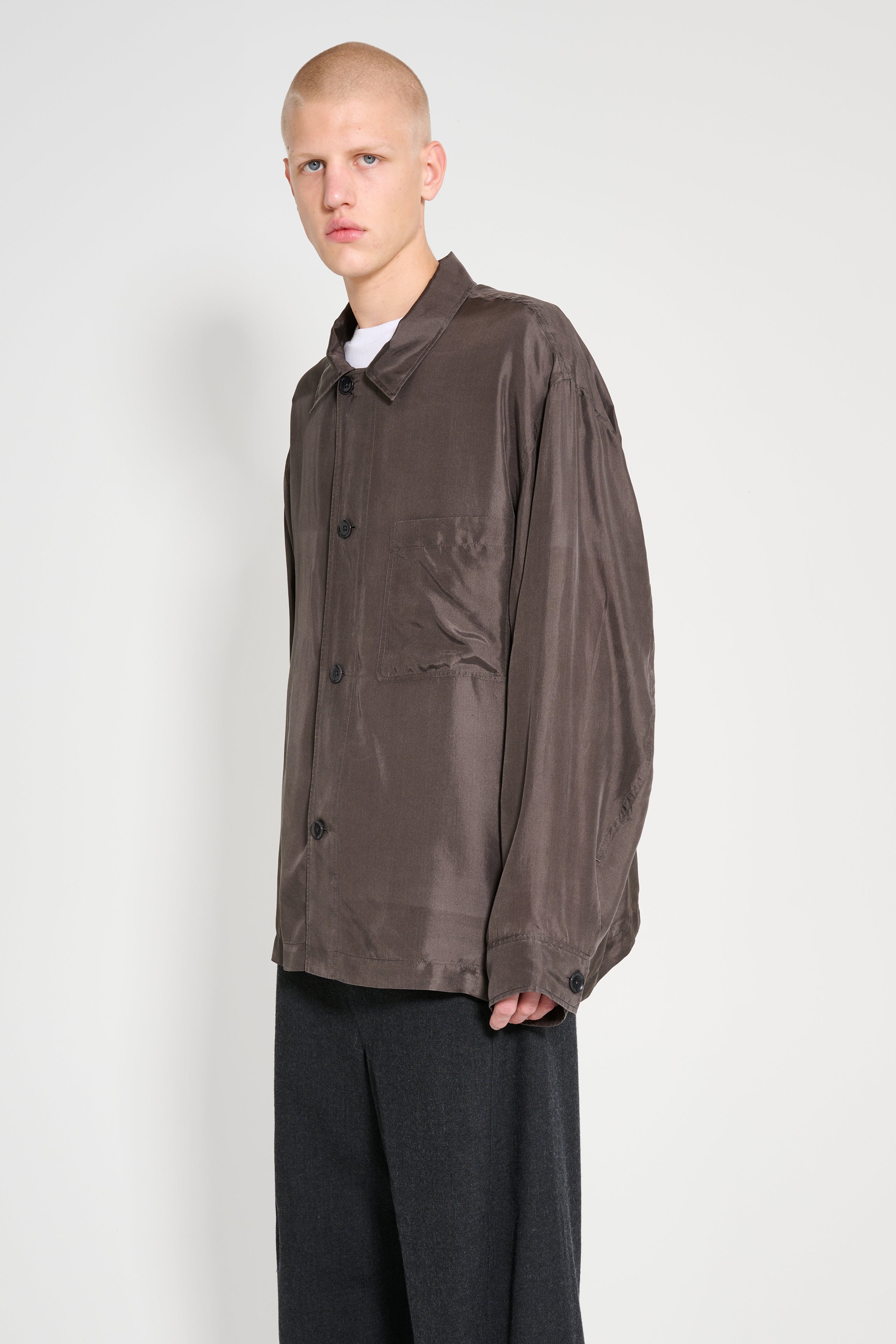 Lemaire Pyjama Shirt Espresso