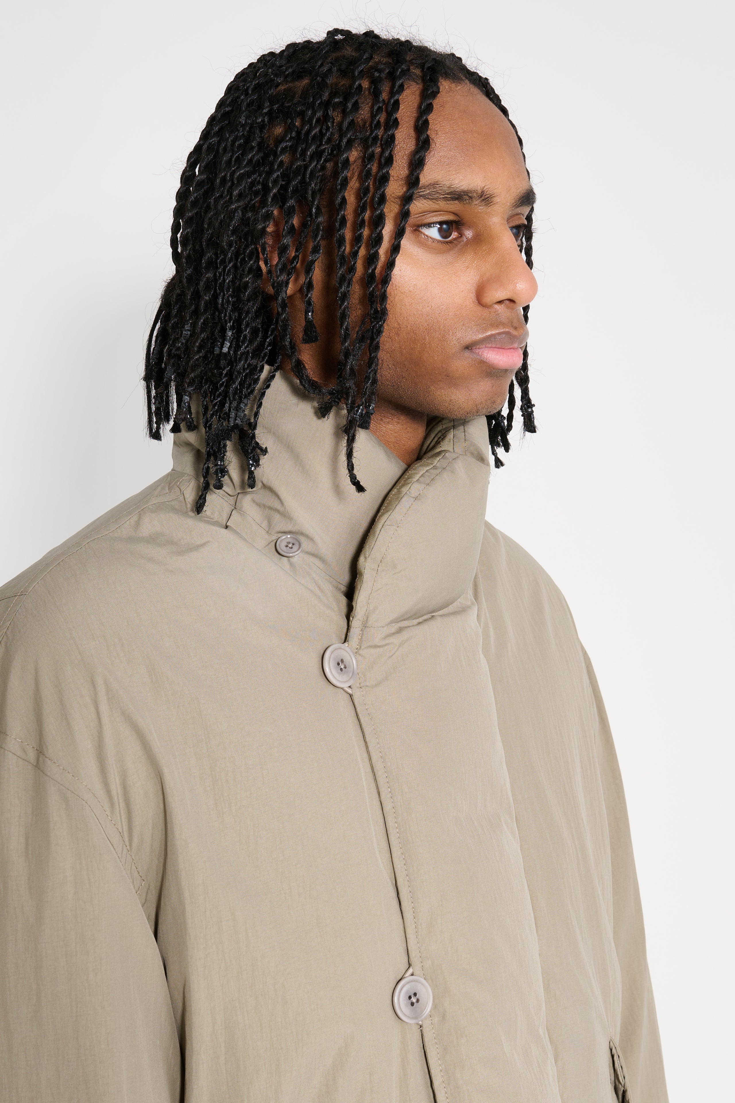 Lemaire Hooded Puffer Blouson Desert Sage