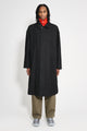 Lemaire Boxy Overcoat Black / Grey Melange