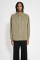 Lemaire Denim Shirt With Snaps Denim Snow Olive