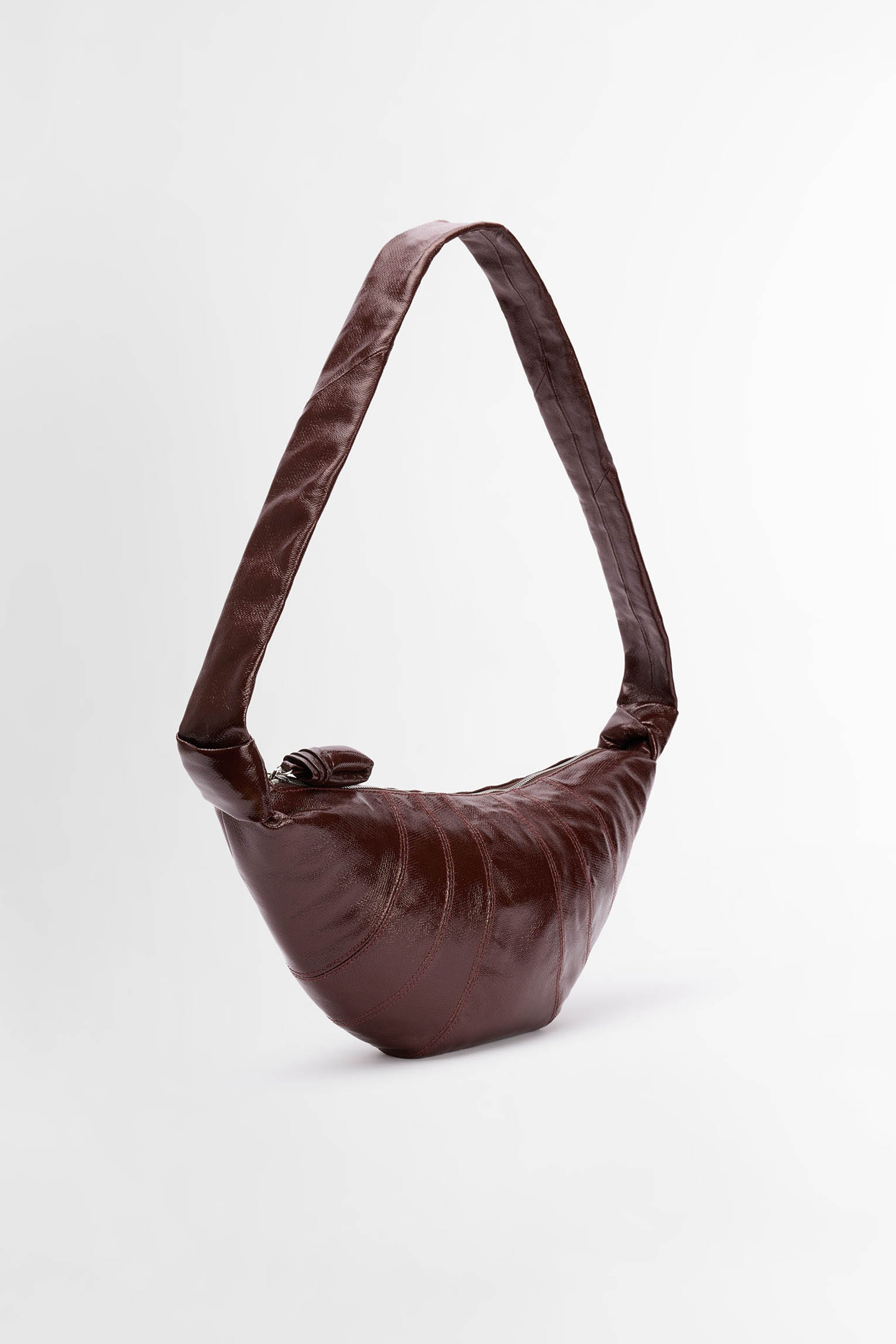 Lemaire Medium Croissant Bag Coated Chocolate Fondant