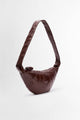 Lemaire Medium Croissant Bag Coated Chocolate Fondant