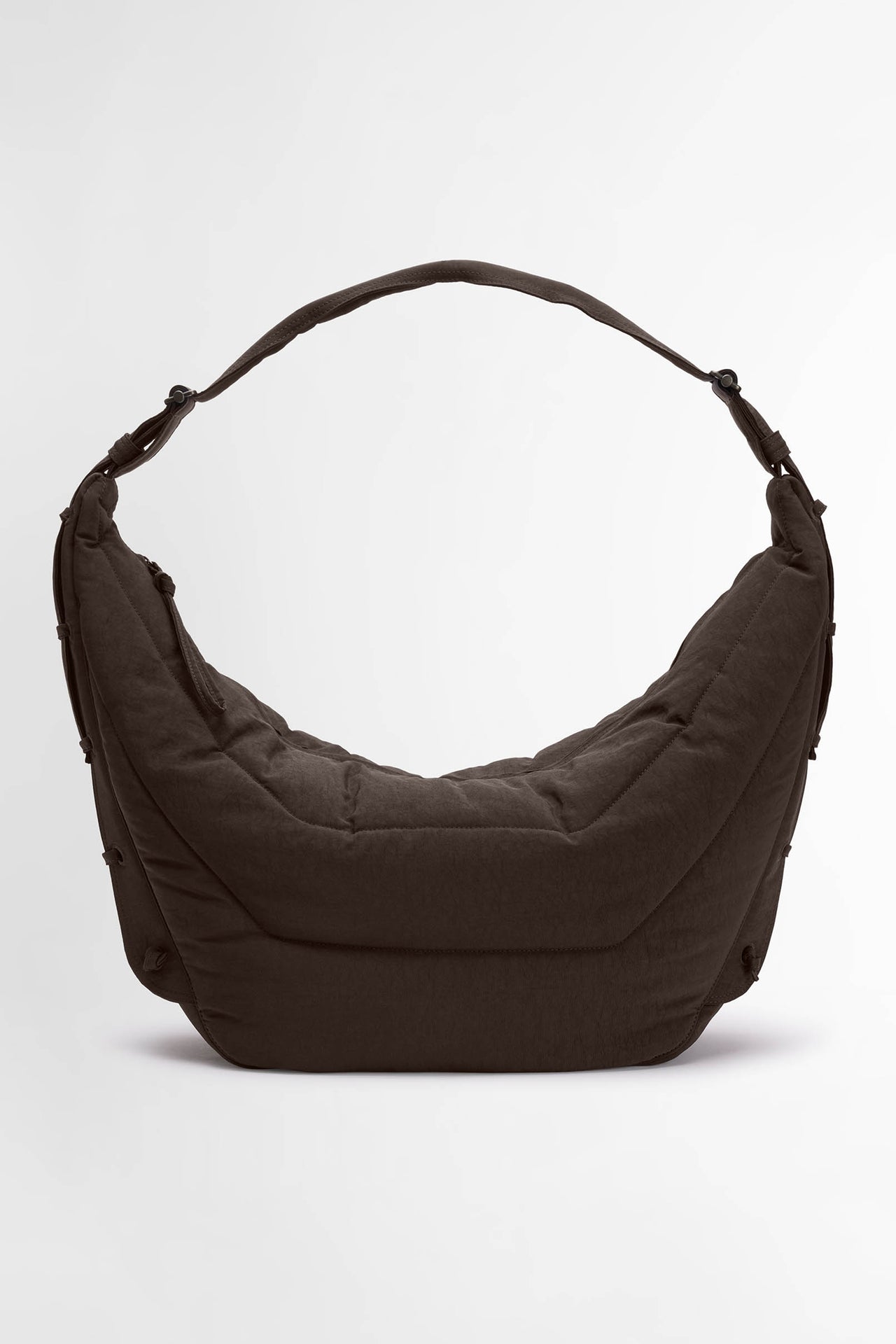 Lemaire Large Soft Game Bag Dark Chocolate