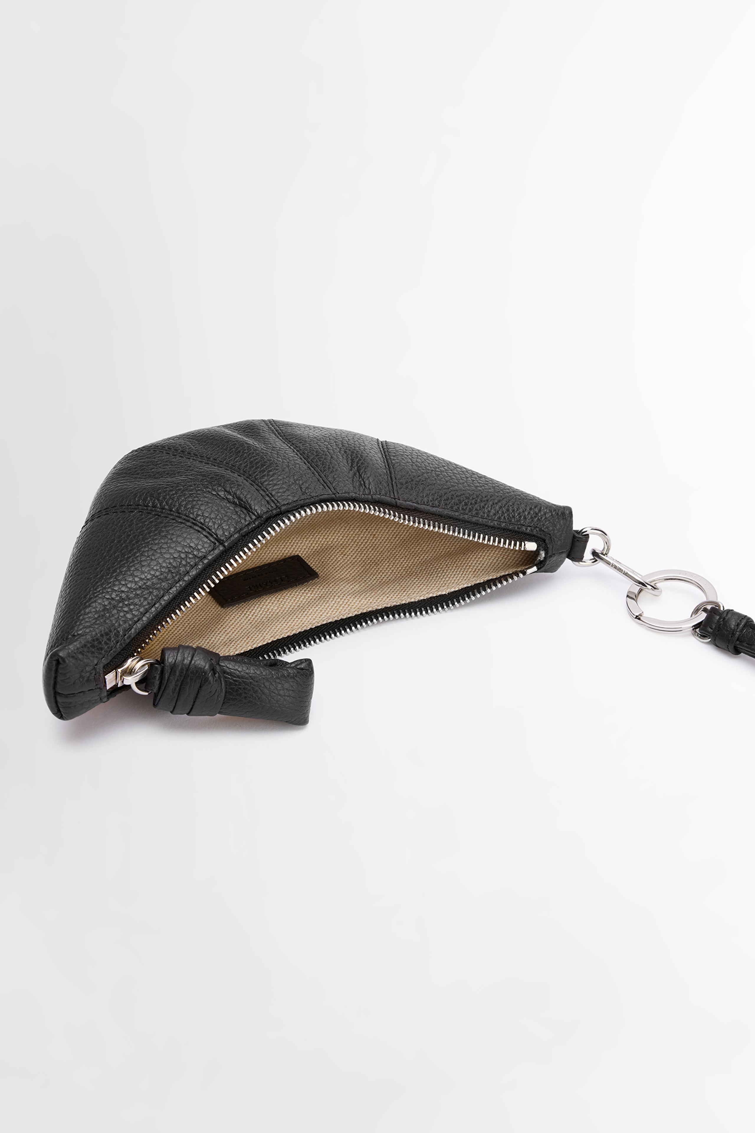 Lemaire Crossbody Croissant Coin Purse Black