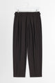Lemaire Pleated Pants Dark Espresso Melange