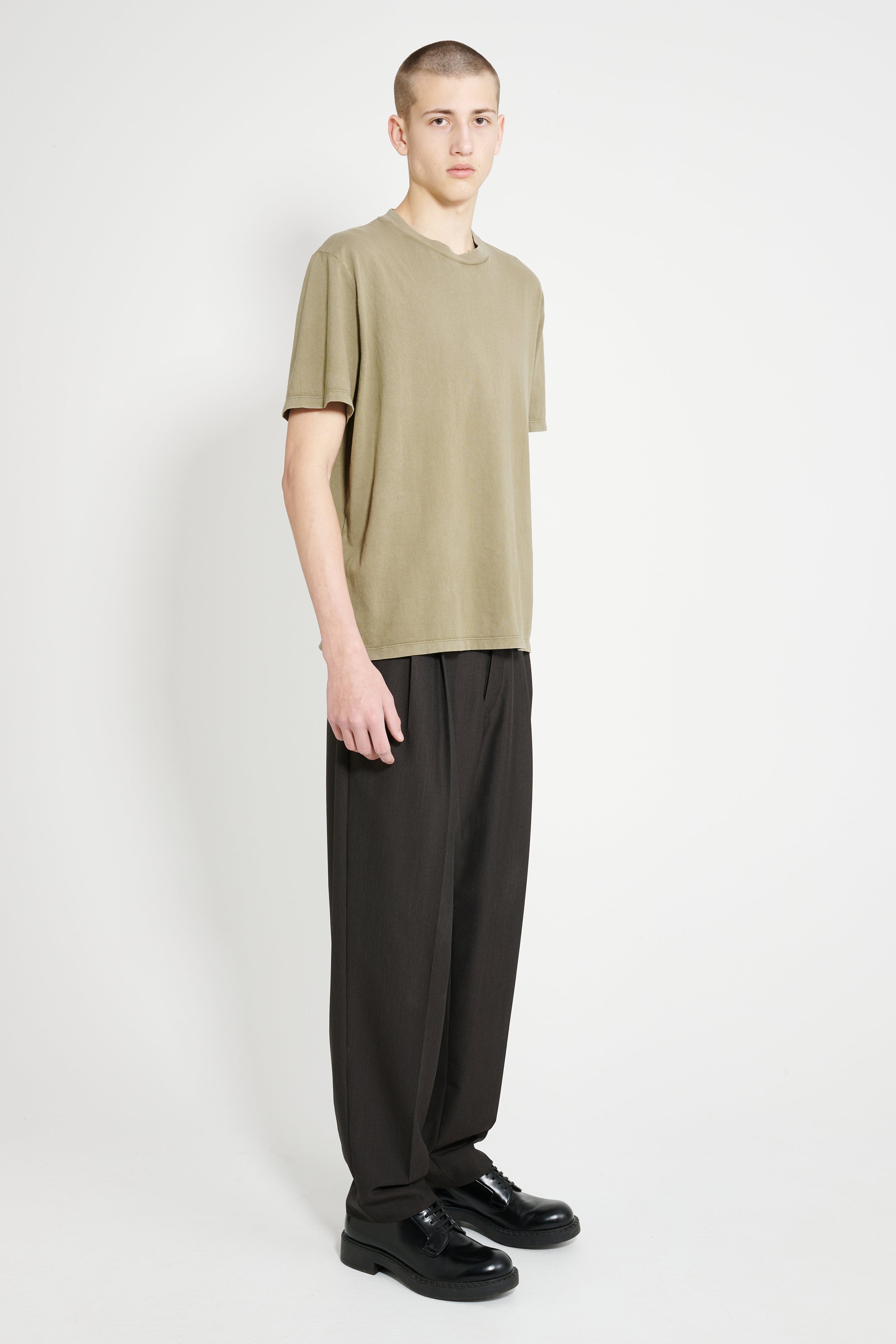 Lemaire Pleated Pants Dark Espresso Melange