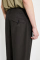 Lemaire Pleated Pants Dark Espresso Melange