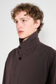 Lemaire Car Coat Dark Chocolate