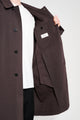 Lemaire Car Coat Dark Chocolate