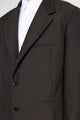 Lemaire Tailored SB Jacket Dark Espresso Melange