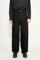 Lemaire Maxi Barrel Workwear Pants Black