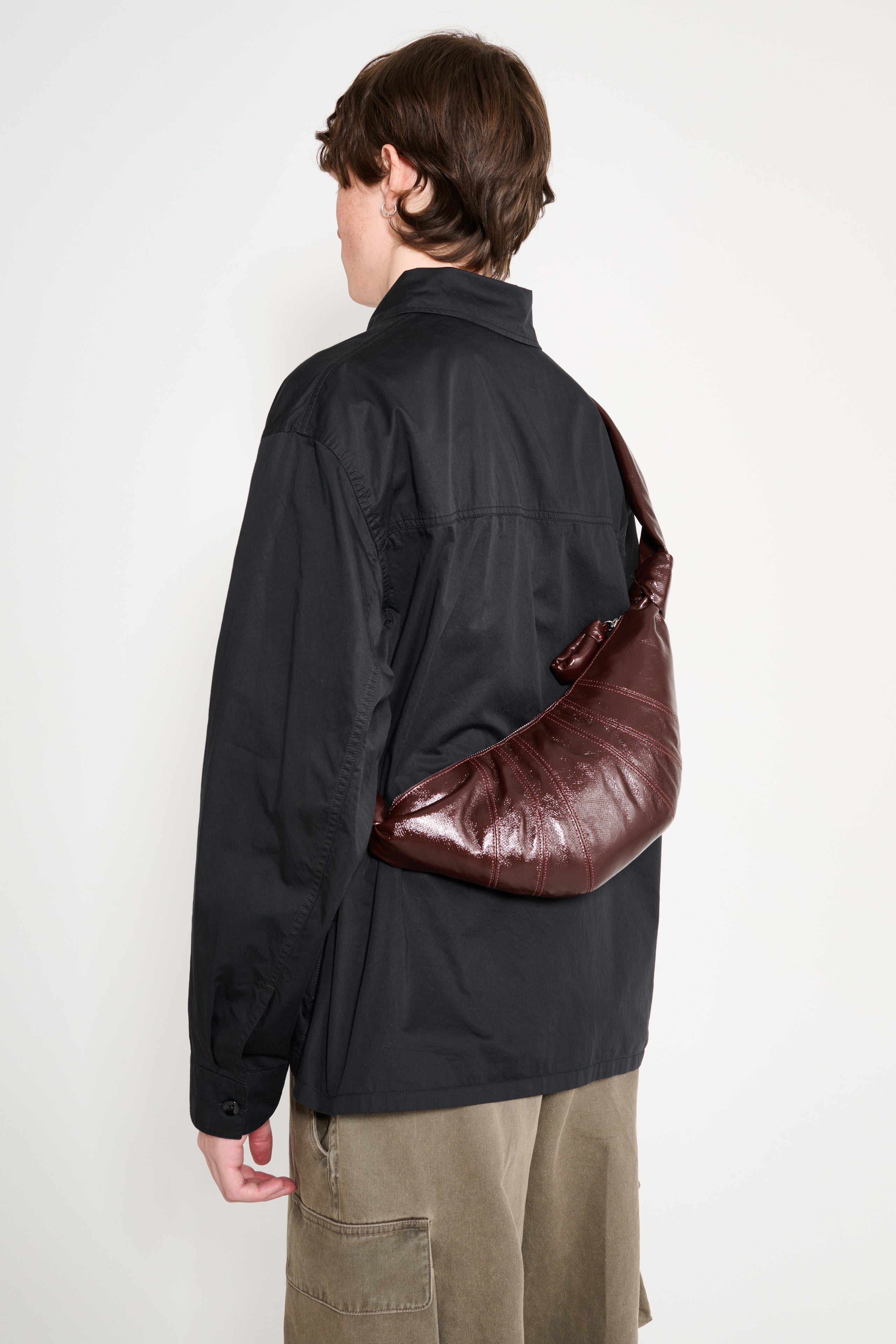 Lemaire Small Croissant Bag Coated Chocolate Fondant
