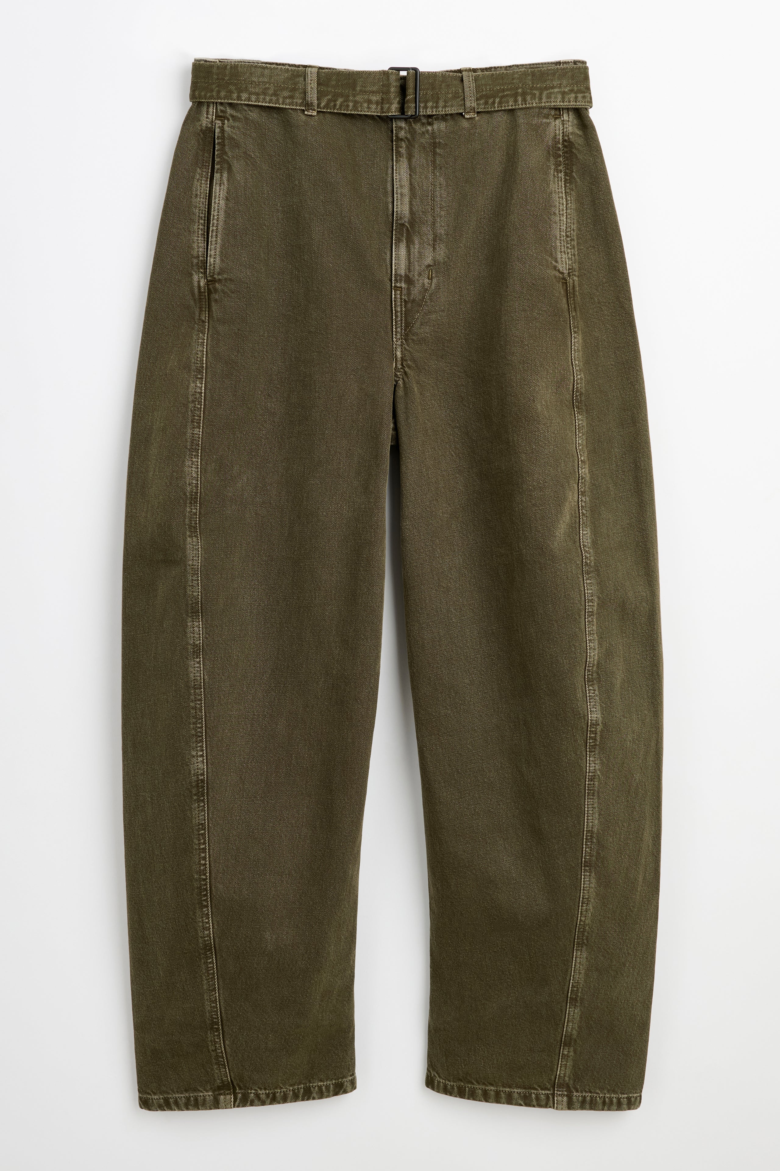 Lemaire Twisted Belted Pants Moss Green