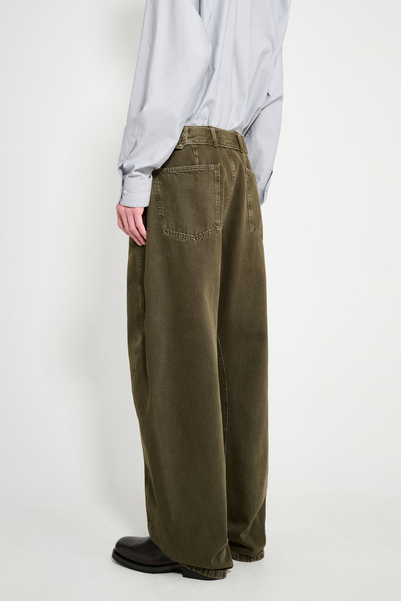 Lemaire Twisted Belted Pants Moss Green