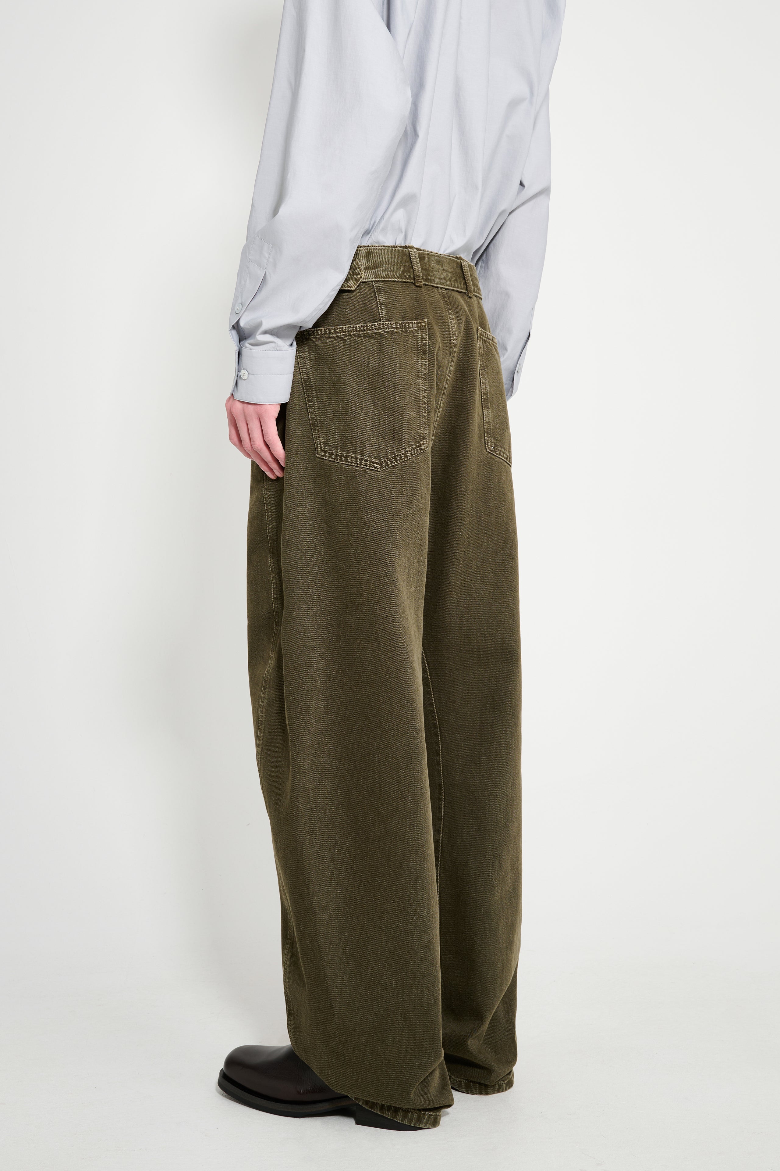 Lemaire Twisted Belted Pants Moss Green