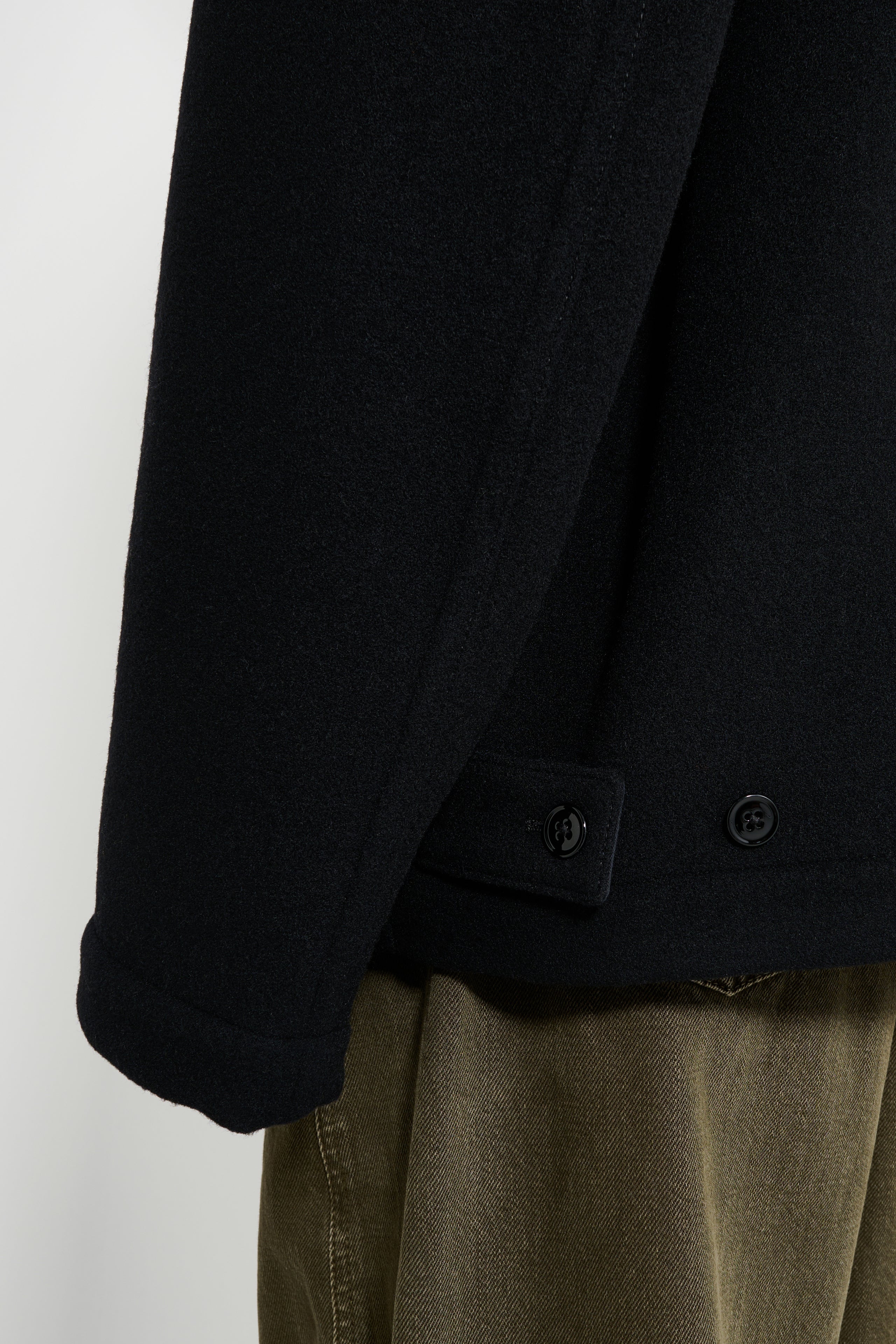 Lemaire Boxy Peacoat Black