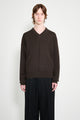Lemaire V Neck Sweater Dark Cacao