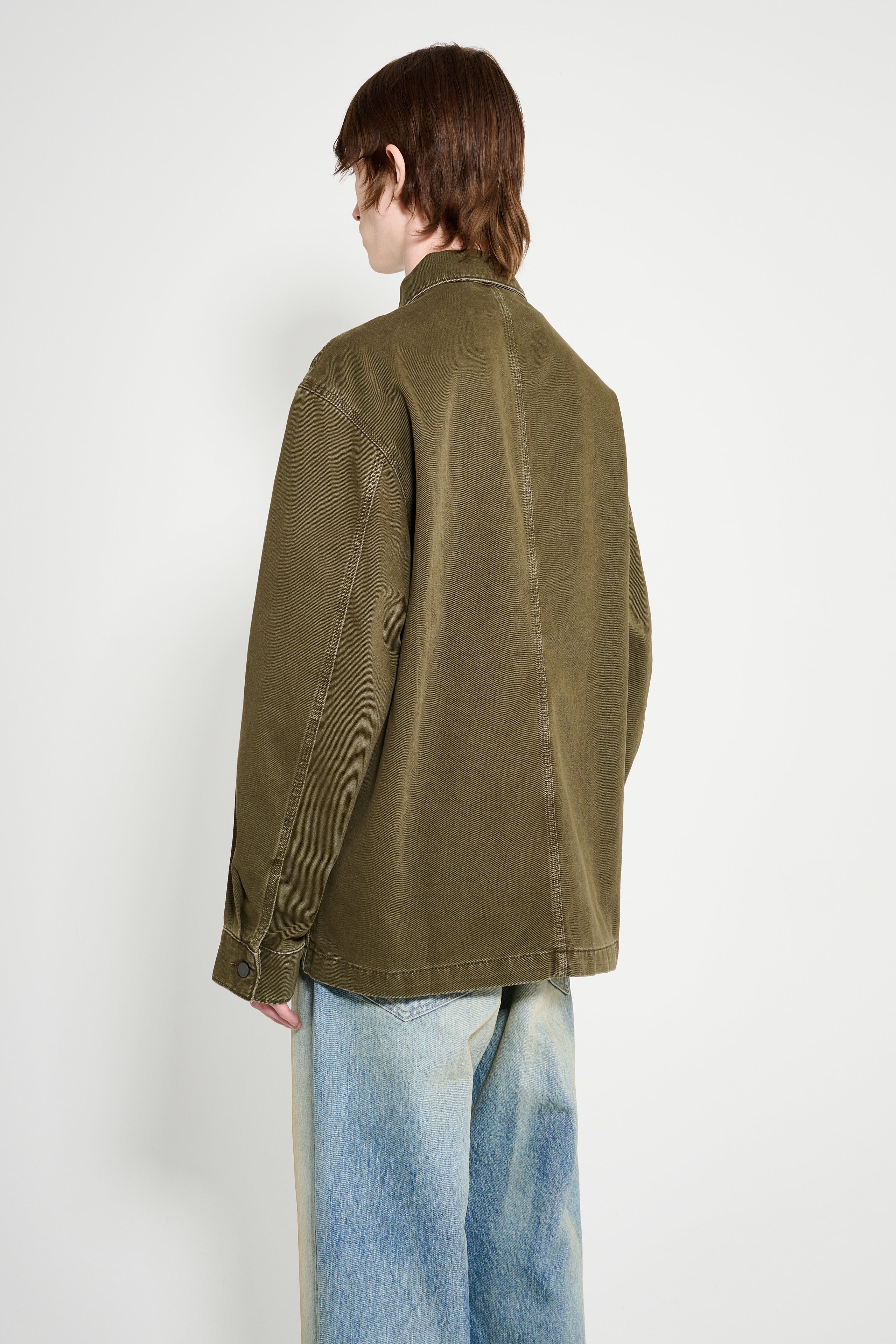 Lemaire Workwear Overshirt Moss Green