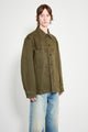 Lemaire Workwear Overshirt Moss Green