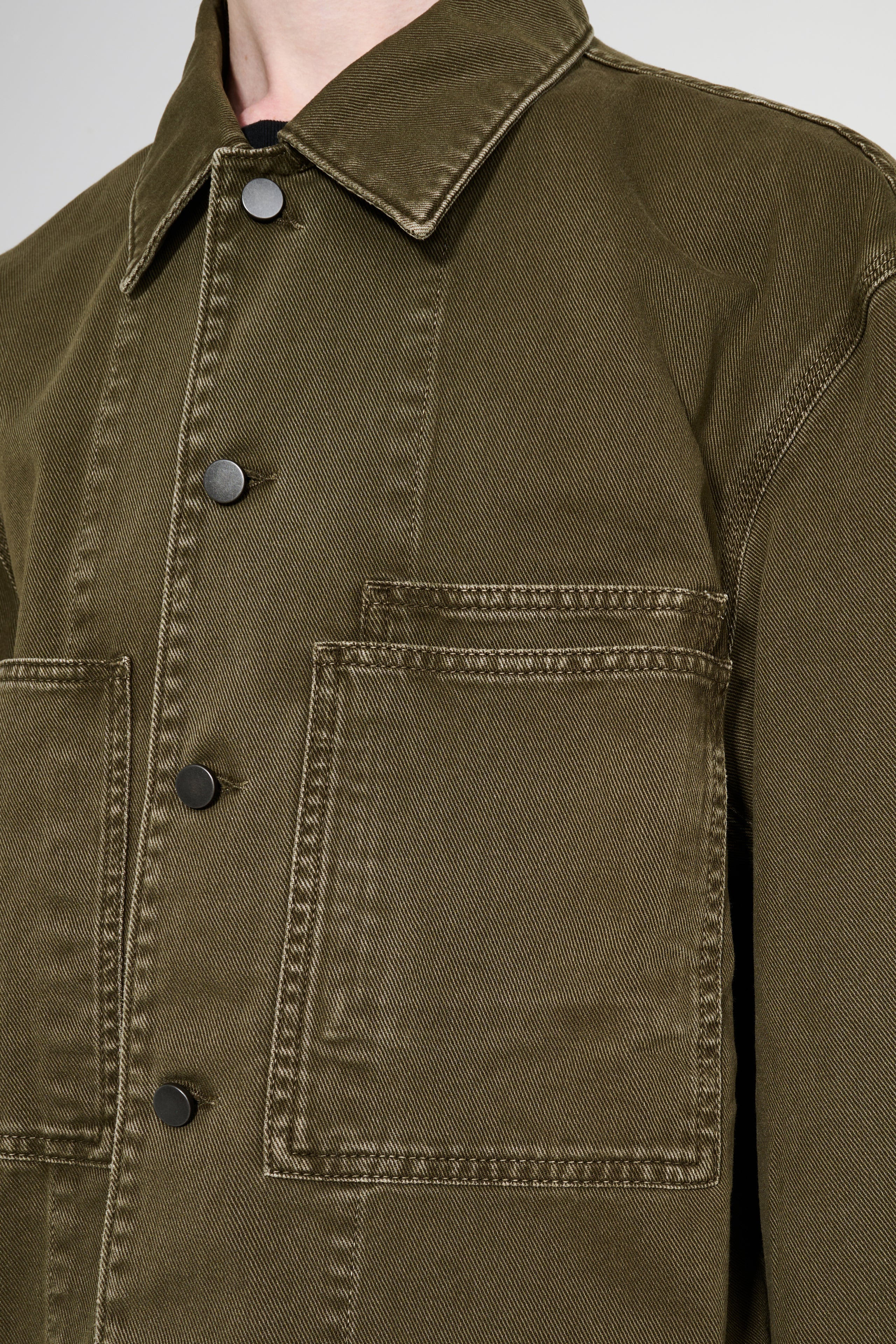 Lemaire Workwear Overshirt Moss Green