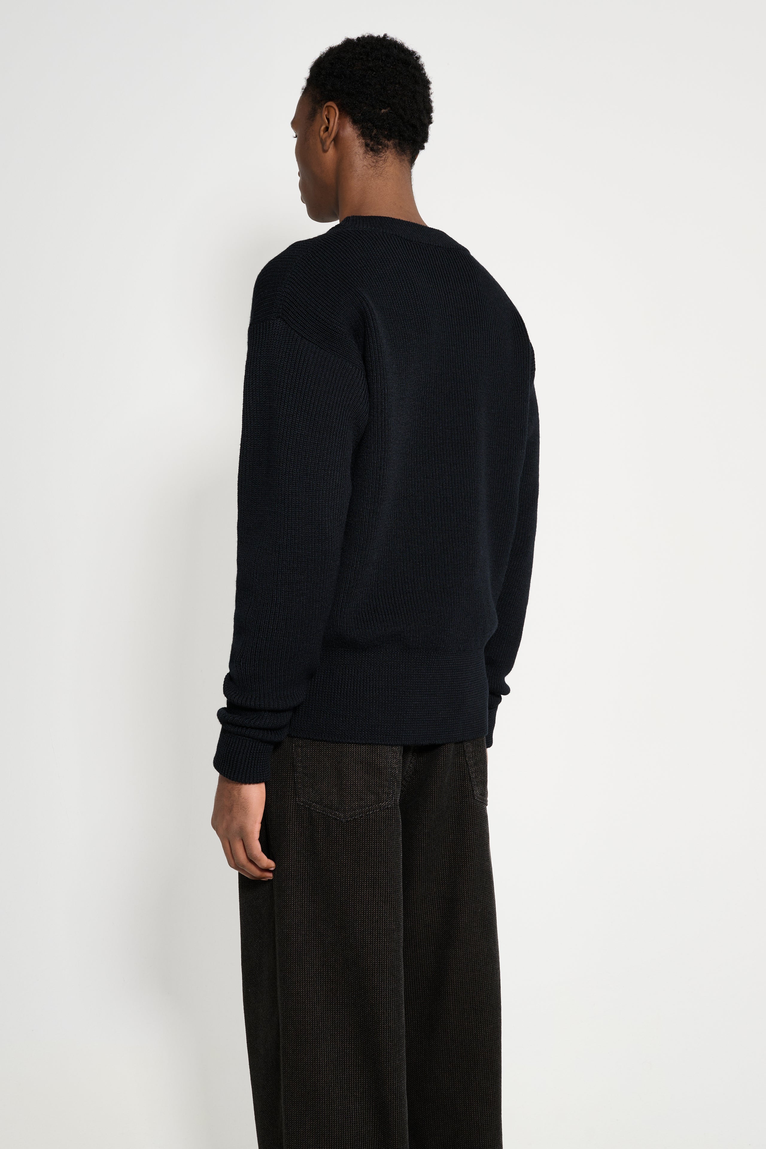 Lemaire Boxy Roundneck Sweater Black