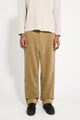 Margaret Howell MHL Wide Waistband Trouser Heavy Corduroy Off Putty
