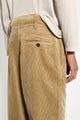 Margaret Howell MHL Wide Waistband Trouser Heavy Corduroy Off Putty