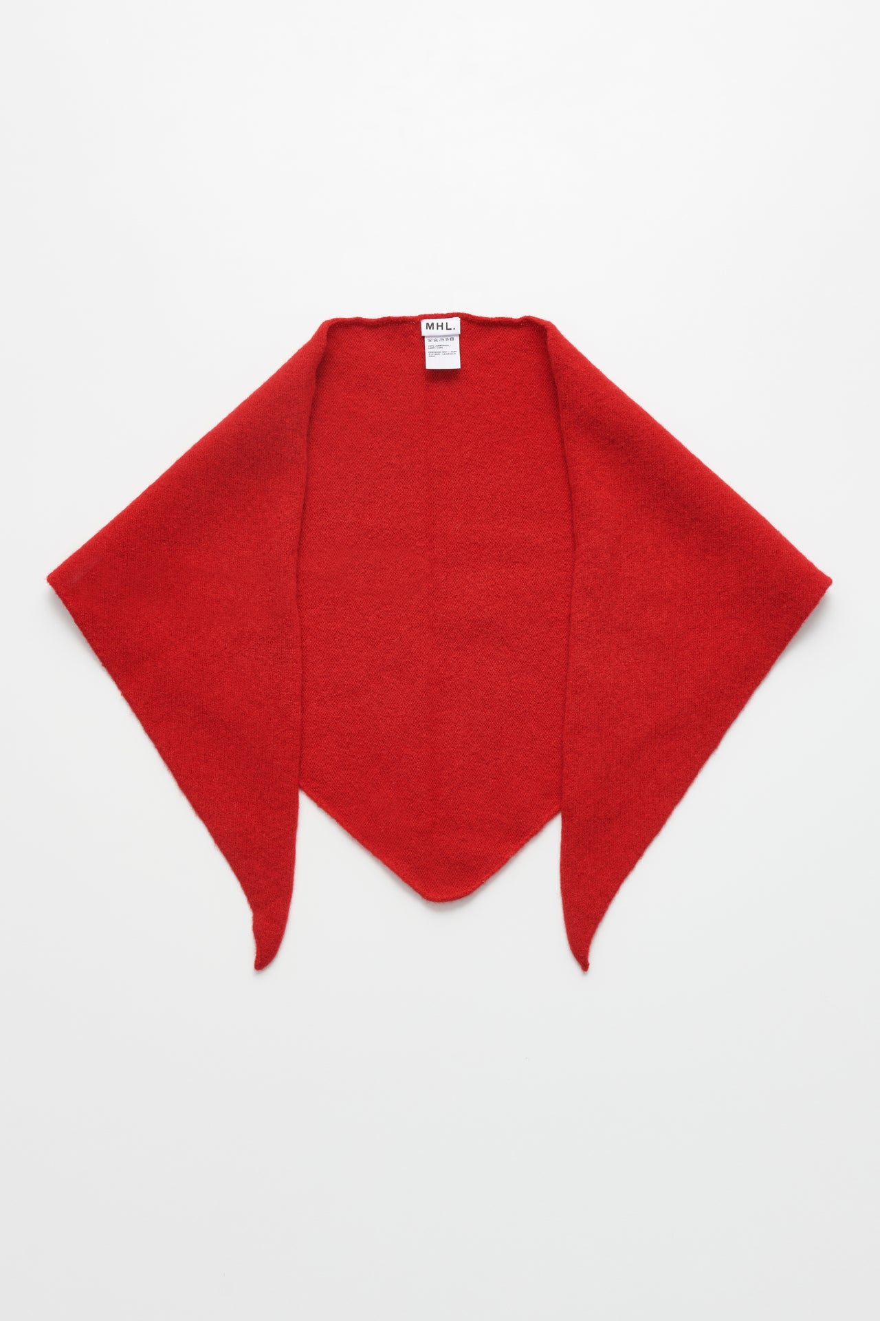 Margaret Howell MHL Scout Scarf Lambswool Sports Red