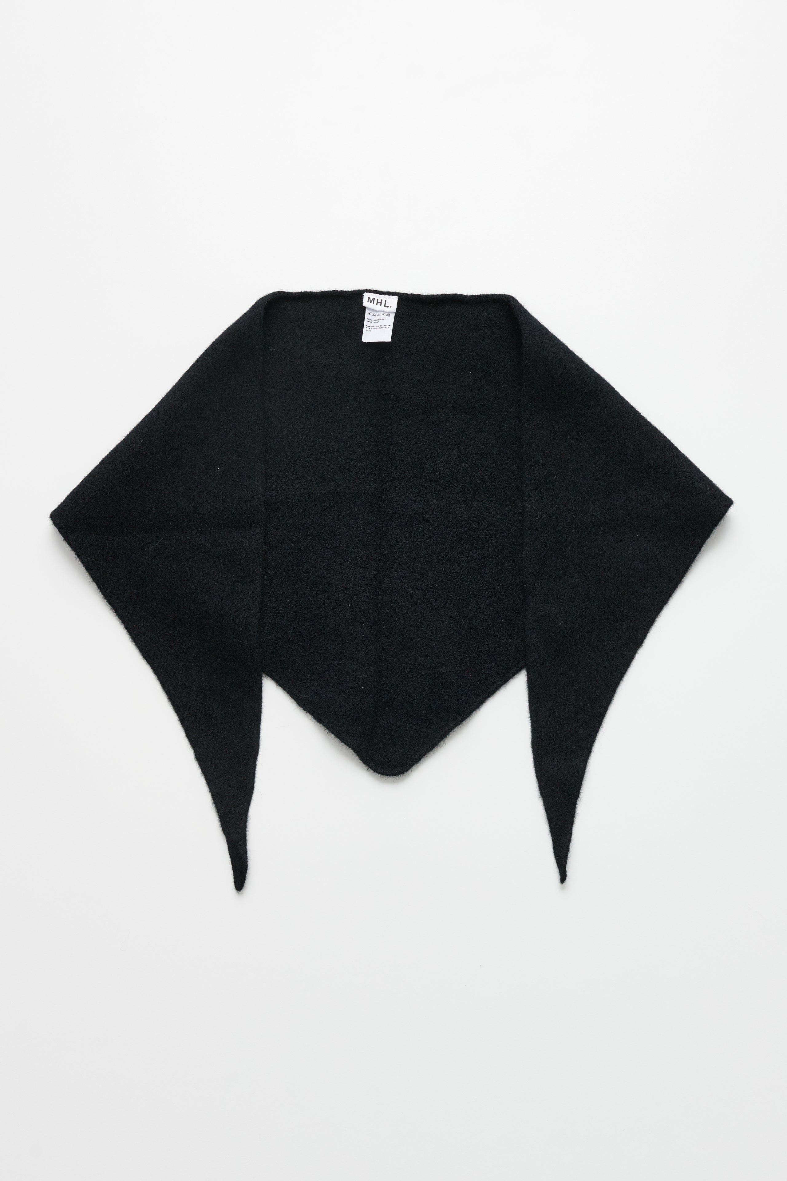 Margaret Howell MHL Scout Scarf Lambswool Black