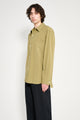 Margaret Howell Monogram Shirt Fine Cotton Poplin Warm Olive