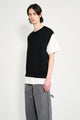 Margaret Howell MHL Block Stripe Slipover Dry Wool Black / Olive