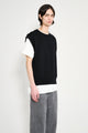 Margaret Howell MHL Block Stripe Slipover Dry Wool Black / Olive