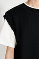 Margaret Howell MHL Block Stripe Slipover Dry Wool Black / Olive