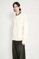 Margaret Howell MHL Cross Over Crew Dry Cotton Ecru