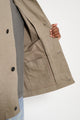 Margaret Howell MHL Raglan Jacket Plain Cotton Drill Taupe