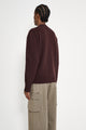 Margaret Howell Single Pocket Crew Geelong Mahogany