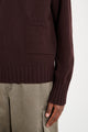 Margaret Howell Single Pocket Crew Geelong Mahogany