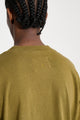 Margaret Howell MHL Simple T-shirt Organic Cotton Linen Jersey Moss