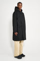 Margaret Howell MHL Hooded Deck Parka Dry Cotton Canvas Black