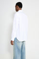 Margaret Howell Basic Shirt Fine Cotton Stripe White / Grey