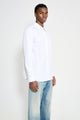 Margaret Howell Basic Shirt Fine Cotton Stripe White / Grey