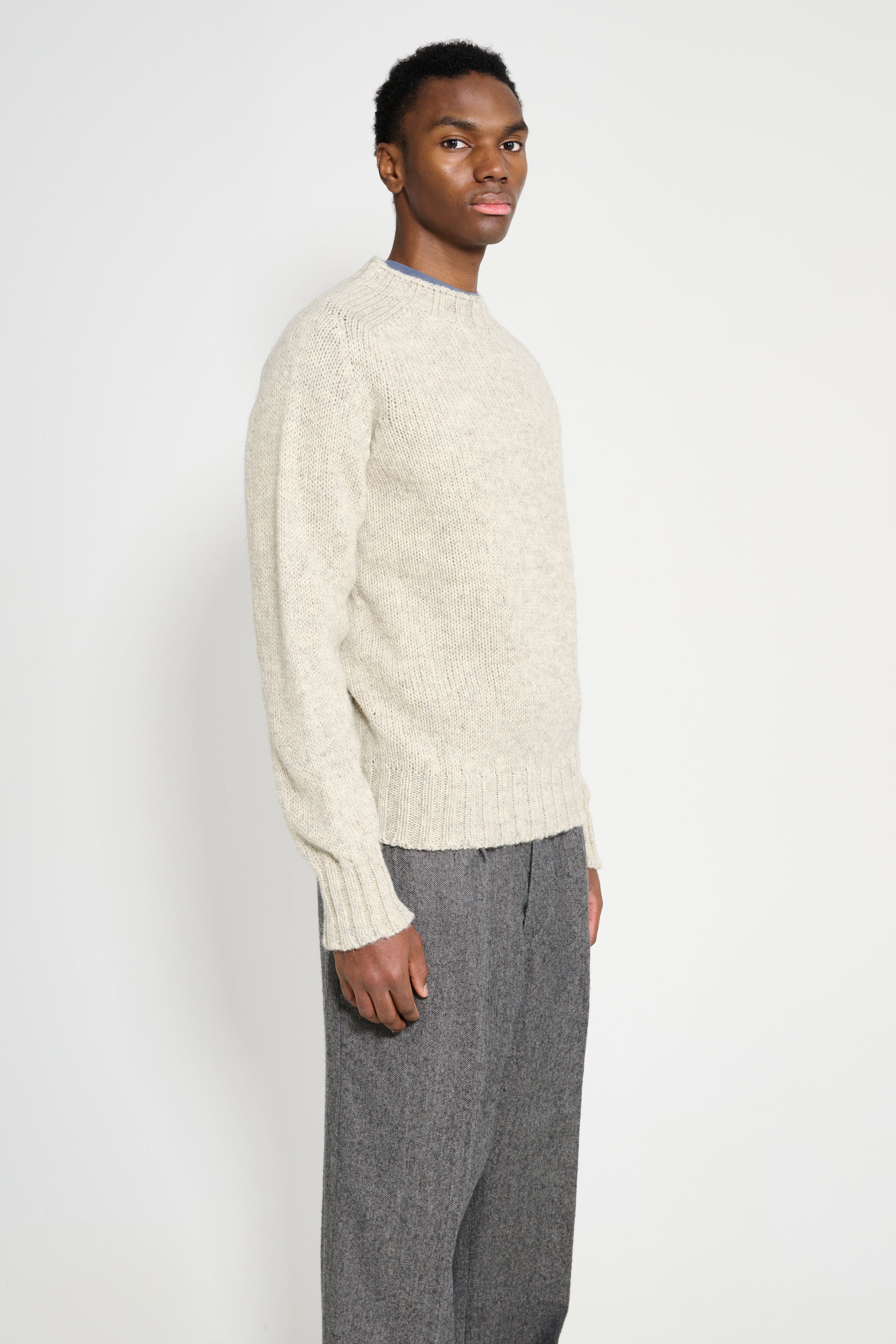 Margaret Howell MHL Chunky Seamless Crew Neck Natural
