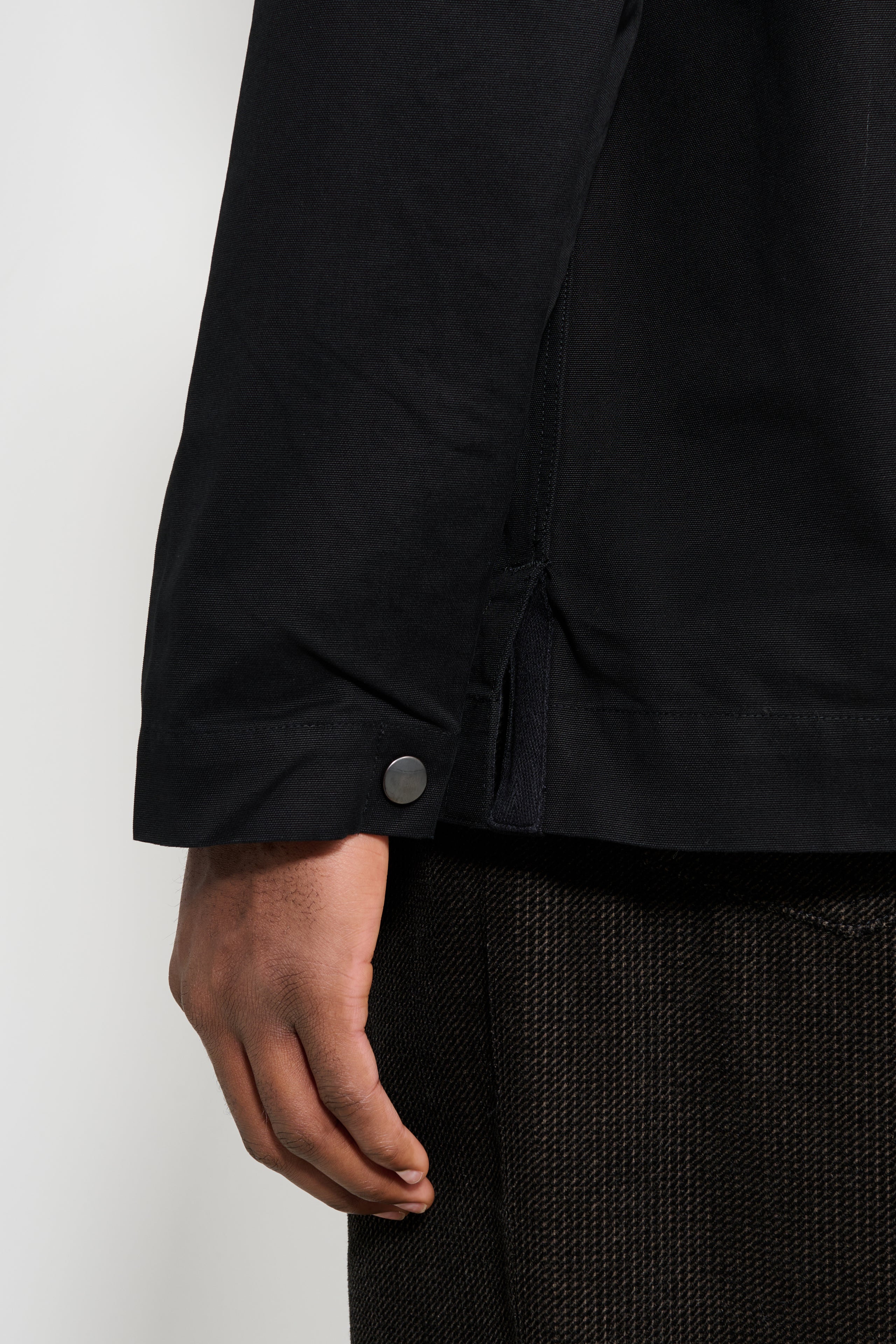 Margaret Howell MHL Chore Shirt Double Twisted Cotton Canvas Black