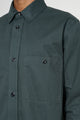 Margaret Howell MHL Overall Shirt Lightweight Brushed Cotton Algae