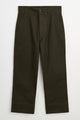 Margaret Howell MHL Wide Waistband Trousers Dry Cotton Cedar