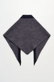 Margaret Howell MHL Tipped Scout Scarf Lambswool Grey / Ink