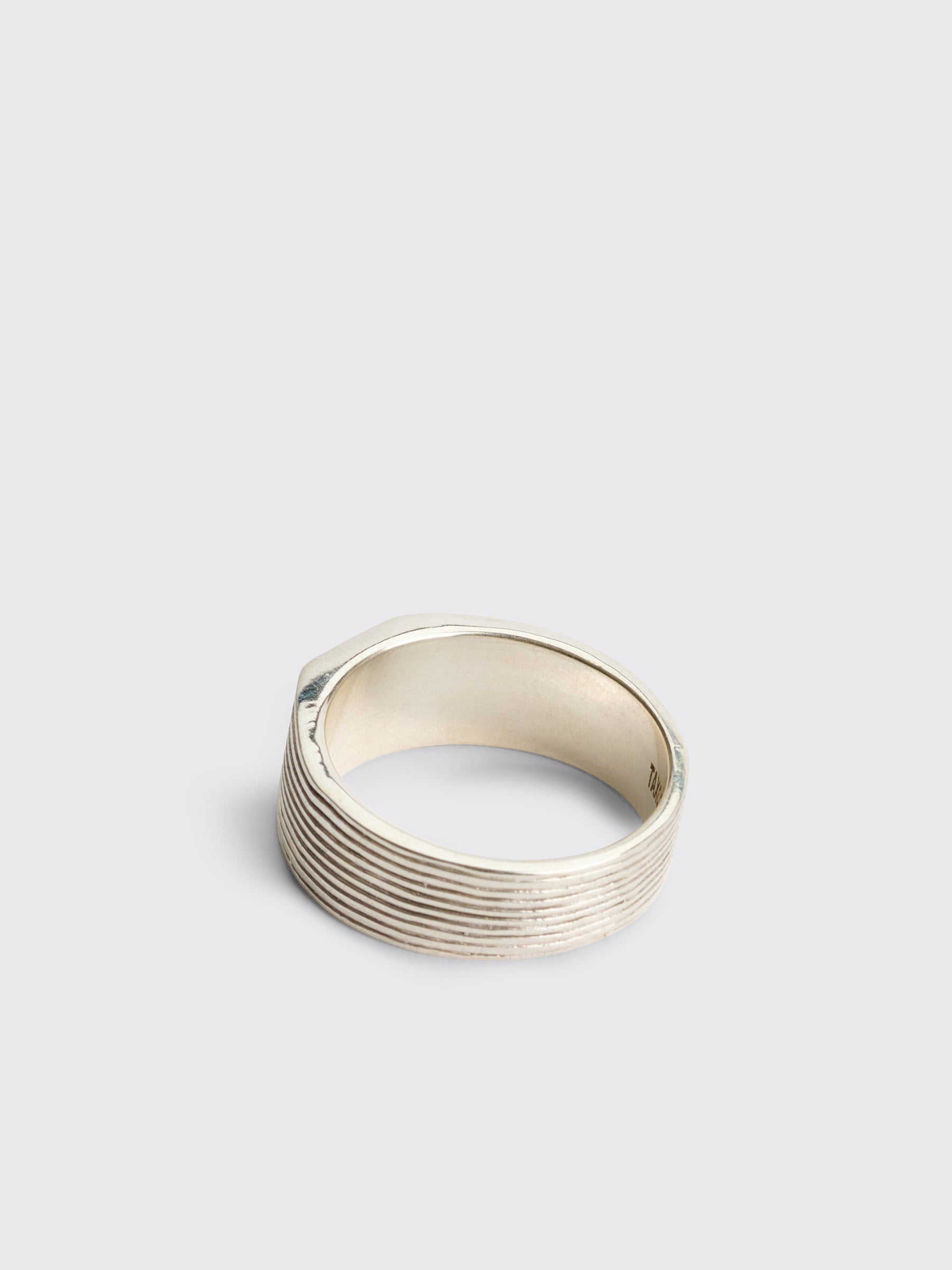 Maiden Name Dan Ring Onyx Silver