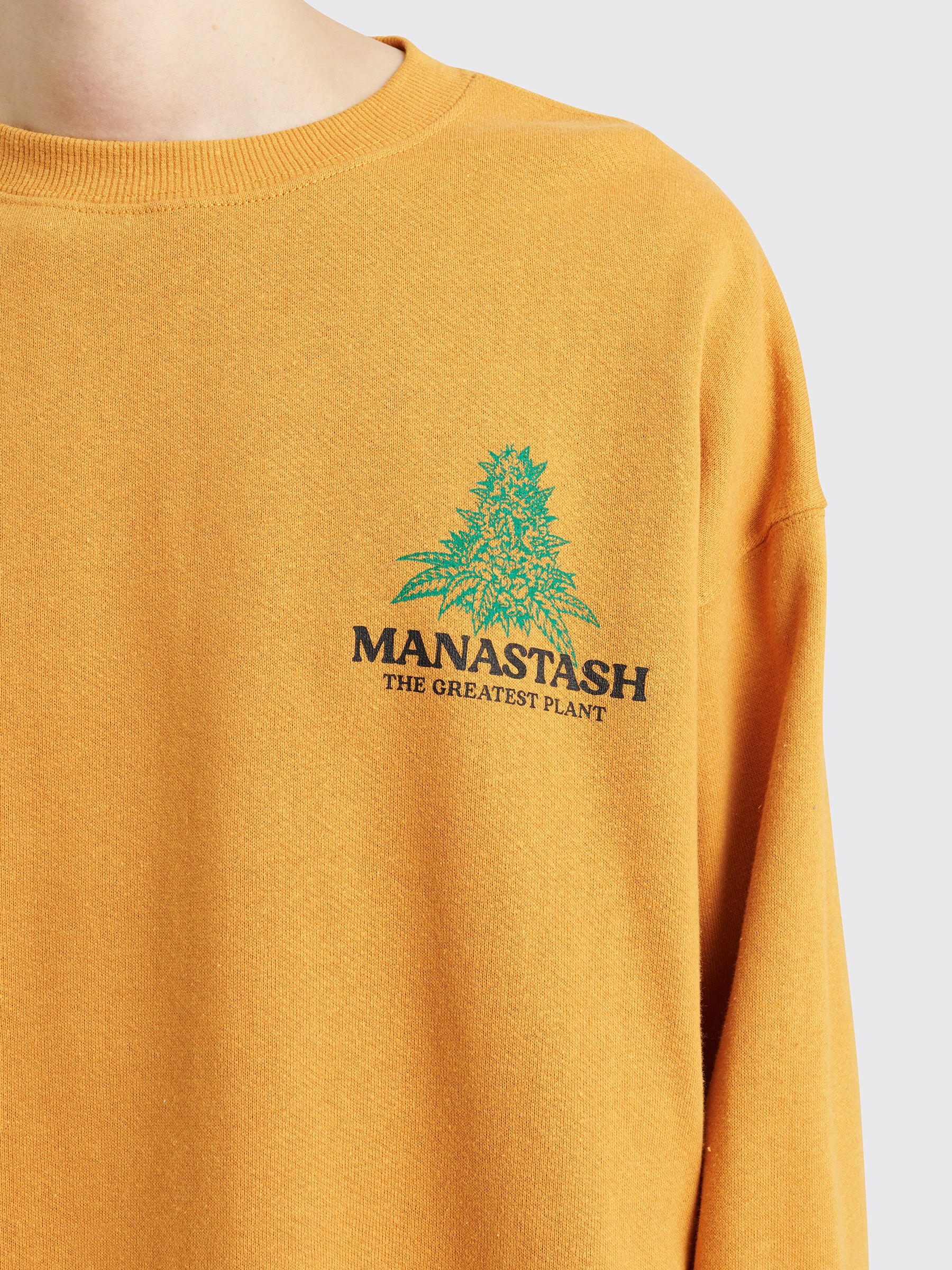 Manastash Cascade Sweatshirt “The Greatest Plant” Mango